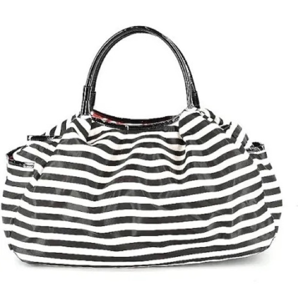 DSW Black and White Stripped Tote